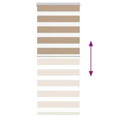 Zebra Blind 55x150 cm stofbreedte 50,9 cm polyester zandbruin