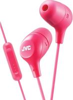 JVC HAFX38MP Marshmallow Earphones With Microphone & In-line Remote (Pink) - thumbnail
