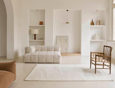 Brink en Campman - Decor Scape Woolwhite 095001 - 140x200 cm Vloerkleed