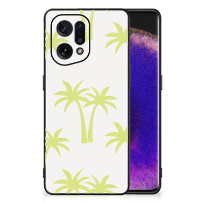 OPPO Find X5 Bloemen Hoesje Palmtrees