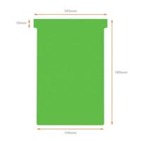 Nobo T-planbordkaarten index 4, ft 180 x 124 mm, groen - thumbnail