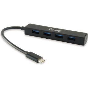 Equip 128954 4-port usb hub, usb 3.2 gen 1 type-c -> usb 3.2 gen 1 type-a, 5000 mbit/s, black