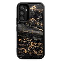 Samsung Galaxy A34 zwarte case - Marmer grijs brons - thumbnail