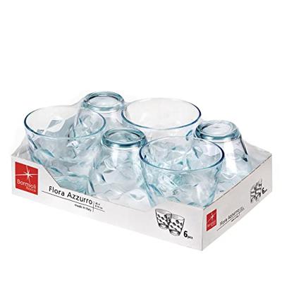Bormioli Rocco Glazen Flora - Blauw - 260 ml - 6 stuks