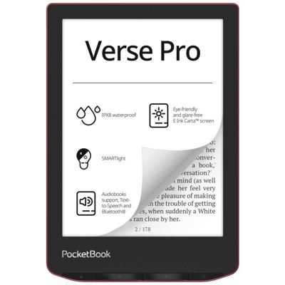 PocketBook Verse Pro eBook-reader 15.2 cm (6 inch) Rood PocketBook Verse Pro eBook-reader 15.2 cm (6 inch) Rood