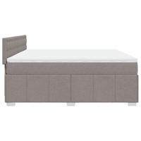 Boxspring met matras stof taupe 180x200 cm - thumbnail