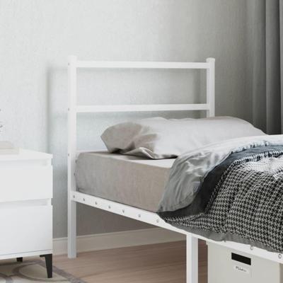 Hoofdbord 75 cm metaal wit Hoofdbord 75 cm metaal wit