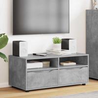 TV-kast met lade Beton Grijs 100 x 48 x 43 cm Bewerkt hout - thumbnail