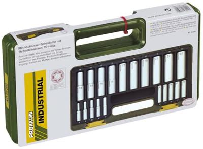 Proxxon 23292 Dopsleutelset 1/2 (12.5 mm), 1/4 (6.3 mm) 20-delig