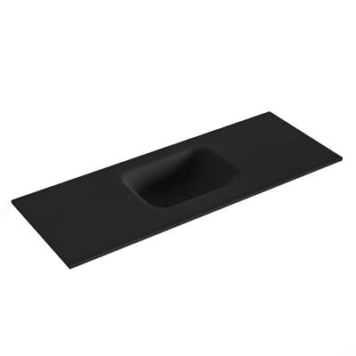 MONDIAZ LEX Urban solid surface inleg wastafel voor toiletmeubel 80cm. Positie wasbak midden
