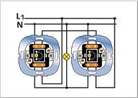 REV 0501642551 Controleschakelaar Inzetstuk Wit 1 stuk(s) - thumbnail