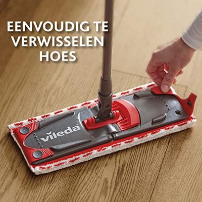 Vileda 167720 dweilaccessoire Dweilpad Rood, Wit