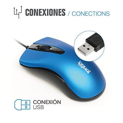 Muis iggual IGG317631 Blauw Muis iggual IGG317631 Blauw