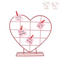 Fotorek hart met knijpers - rood - diverse varianten - thumbnail