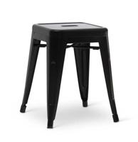 Stapelkruk Hamburg metalen kruk Zwart - thumbnail