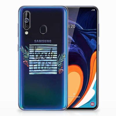 Samsung Galaxy A60 Telefoonhoesje met Naam Boho Beach Samsung Galaxy A60 Telefoonhoesje met Naam Boho Beach