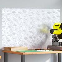 VidaXL Trap tread rechthoekig 4 pcs zilver 50 x 30 cm aluminium - thumbnail