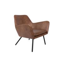 Fauteuil 'Stefan', kleur Bruin - thumbnail