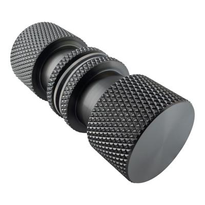 BRAUER Handgreep enkelpunts model B Carving tbv glazen deuren PVD gunmetal geborsteld