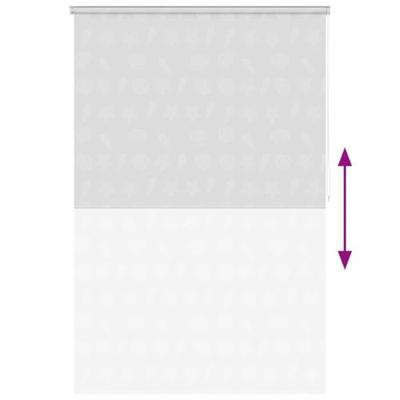 VidaXL Rolgordijn voor douche 140x240 cm zeester