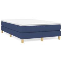 Boxspring met matras stof blauw 120x200 cm - thumbnail