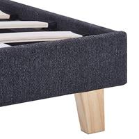 Bedframe stof donkergrijs 90x200 cm - thumbnail