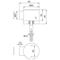 Deurvastzetter rvs+magn.1015-82 - thumbnail