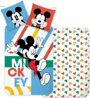 Mickey Mouse Jump Dekbedovertrek - Eenpersoons - 140 x 200 cm - Katoen - thumbnail