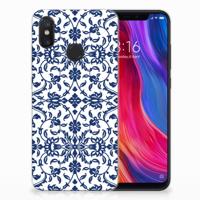 Xiaomi Mi 8 TPU Case Flower Blue - thumbnail