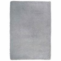 Hoogpolig vloerkleed NAVARRA 240x340 cm polyester lichtgrijs - thumbnail