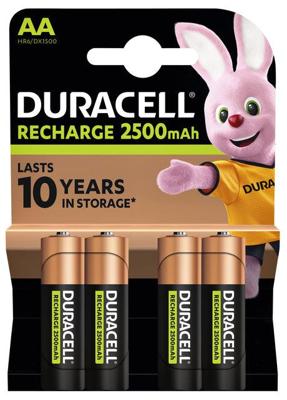 Batterij oplaadbaar duracell aa ultra rcr 2500mah | 10 stuks