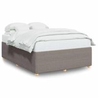 Bedframe zonder matras stof taupe 140x190 cm - thumbnail