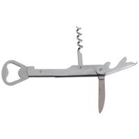 Cosy flesopener-kurkentrekker, 14 cm, verchroomd - thumbnail
