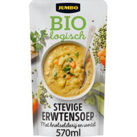 Jumbo Biologisch Erwtensoep met Knolselderij & Wortel 570ML - thumbnail