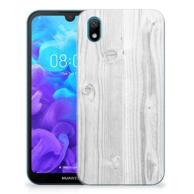 Huawei Y5 (2019) | Bumper Hoesje | White Wood Huawei Y5 (2019) | Bumper Hoesje | White Wood