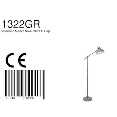 Mexlite Vloerlamp nove grijs