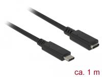 Delock 85533 USB 10 Gbps verlengkabel USB Type-C male naar female 1 m 4K PD 60 W - thumbnail