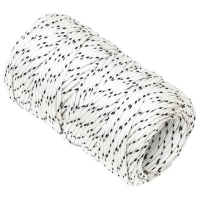 Boottouw gevlochten 2 mmx25 m polyester wit
