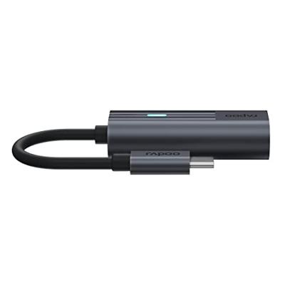 Rapoo UCA-1002 USB Type-C naar 3.5 mm Jack Zwart