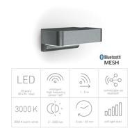 Steinel LED AUSSENLEUCHTE L 800 SC ANT 065690 LED-buitenlamp met bewegingsmelder (wand) LED Zonder 7.5 W Antraciet-grijs - thumbnail