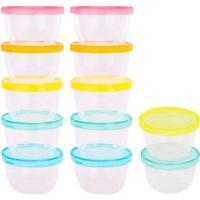 Badabulle Set van 12 voorraadpotjes voor baby's, 250ml - thumbnail