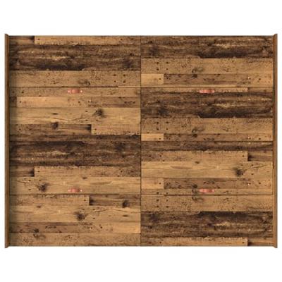 Opbergbedframe met lade Oud hout 140 x 190 cm Bewerkt hout