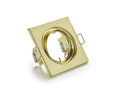 Trio Vierkante inbouwspotJura 8cm goud - 650000108