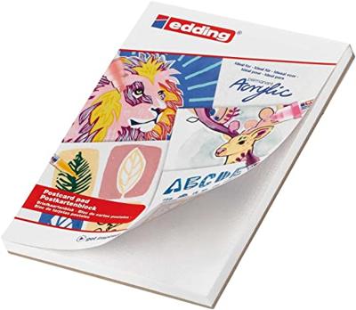 Olie- en Acrylblok edding 30010 A6 20 vel 300 gram wit Olie- en Acrylblok edding 30010 A6 20 vel 300 gram wit