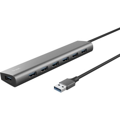 Trust Halyx 7-Port Mini USB Hub Aluminium Trust Halyx 7-Port Mini USB Hub Aluminium