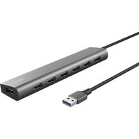 Trust Halyx 7-Port Mini USB Hub Aluminium - thumbnail