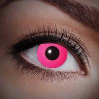 contactlenzen UV roze/zwart siliconen 2 stuks - thumbnail