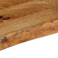 Tafelblad met natuurlijke rand 90x20x3,8 cm massief mangohout - thumbnail