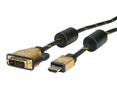 ROLINE GOLD monitorkabel DVI (24+1) - HDMI, ST/ST, 7,5 m