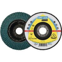 Klingspor Lamellenschuurschijf | d. 125 mm korreling 40 12graden conisch | RVS zirkoniumkorund | 10 stuks - 321510 321510 - thumbnail